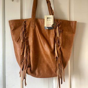 Lucky Brand Genuine Leather Shoulder Tote